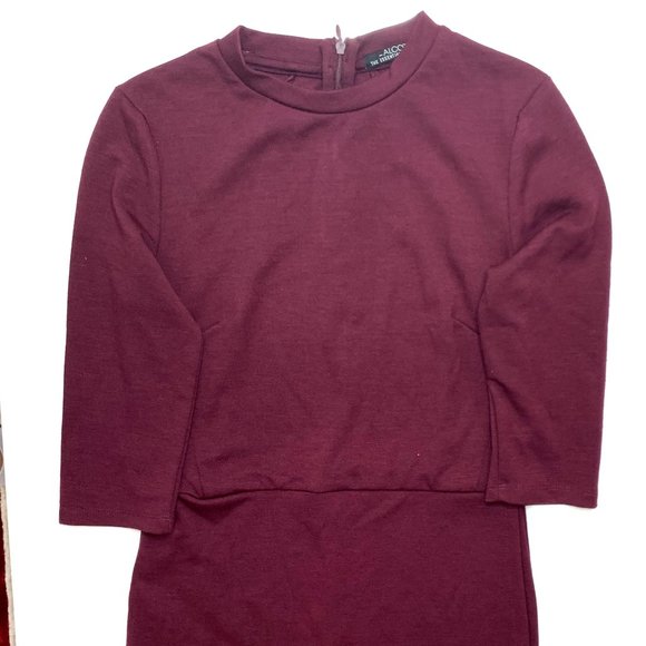 Classy Burgundy Dress - Picture 4 of 8